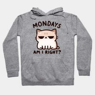 Cat's Take on the Monday Blues Hoodie